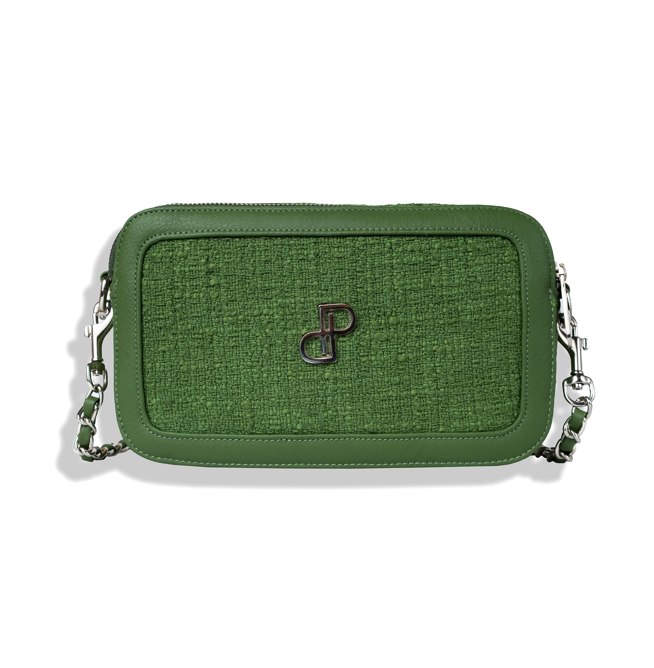 POLTZAA Green Vegan Crossbody Bag
