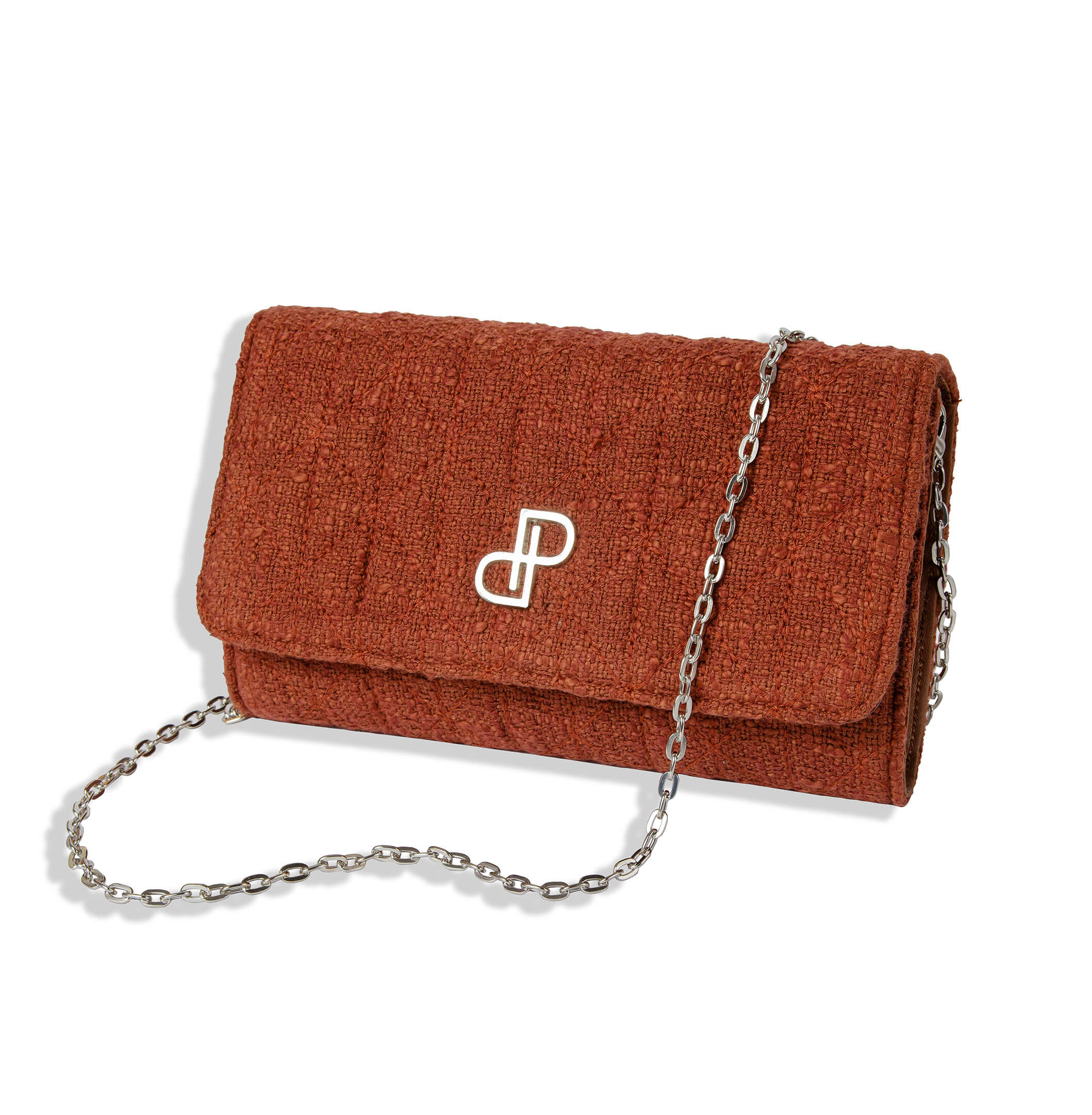 POLTZAA Brown Vegan Clutch Bag