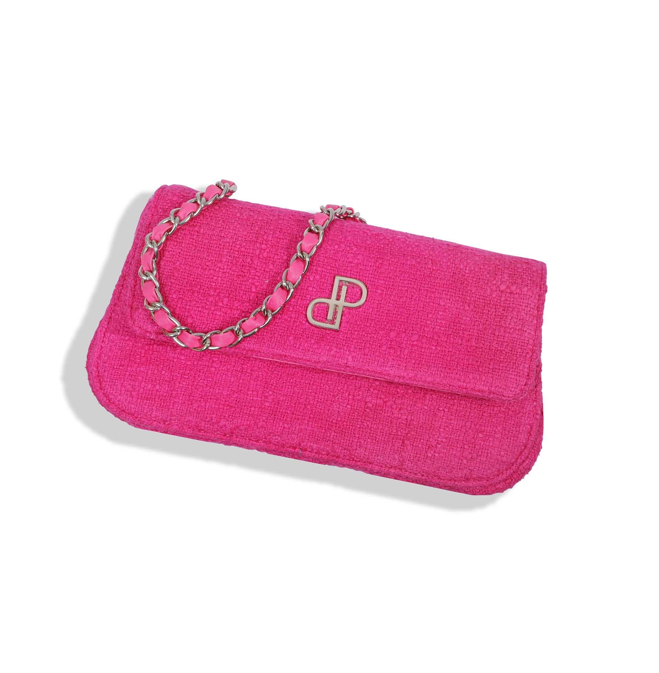 POLTZAA Hot Pink Vegan Sling Bag
